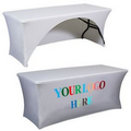 8' Spandex Styled Contour Fitted Display Cloth with Printed Logo